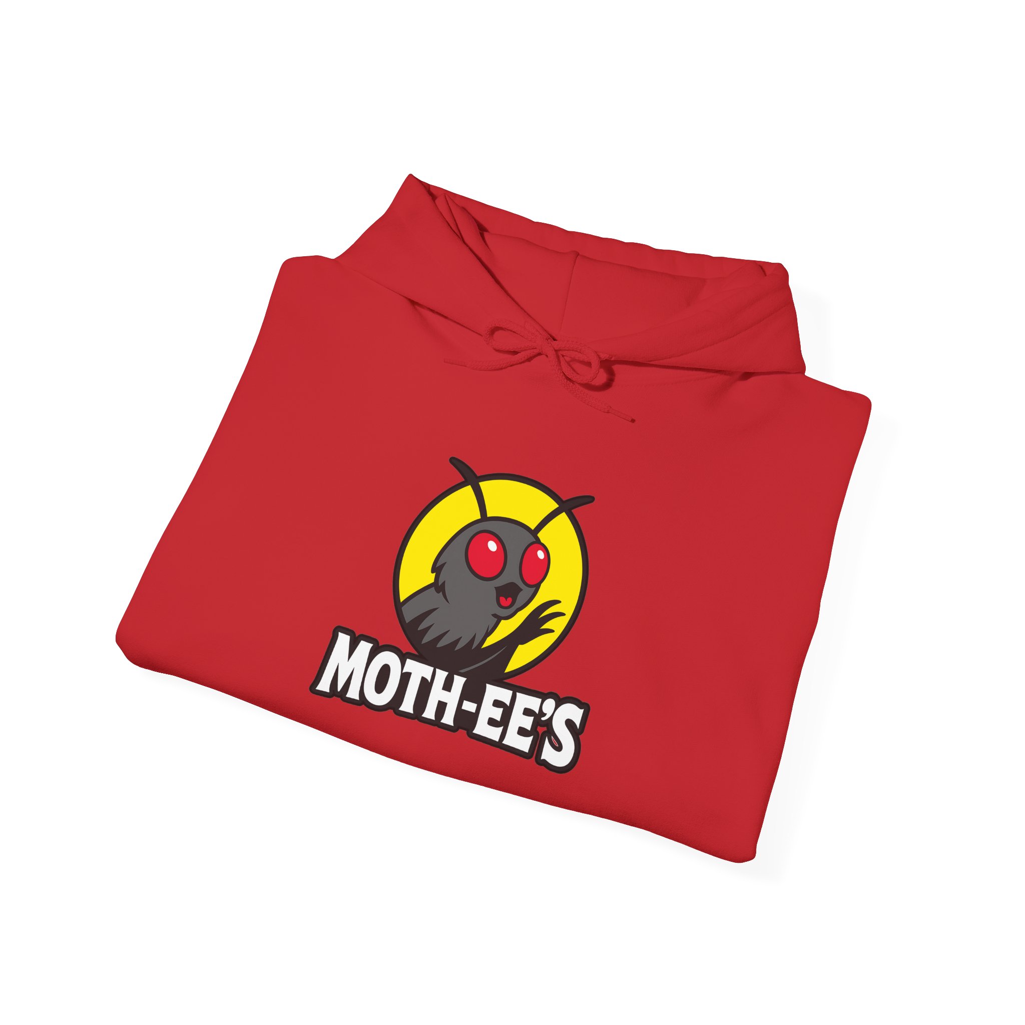 Moth-ee's Classic Red Logo Hoodie - Image 3