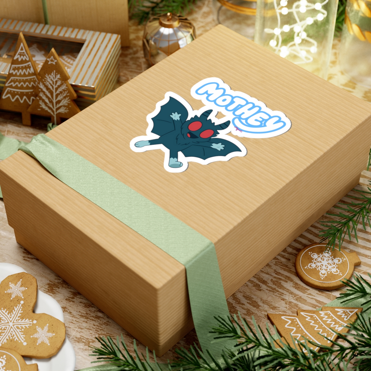 Mothey (and Sticky Gecko) Parody Sticker - Image 3