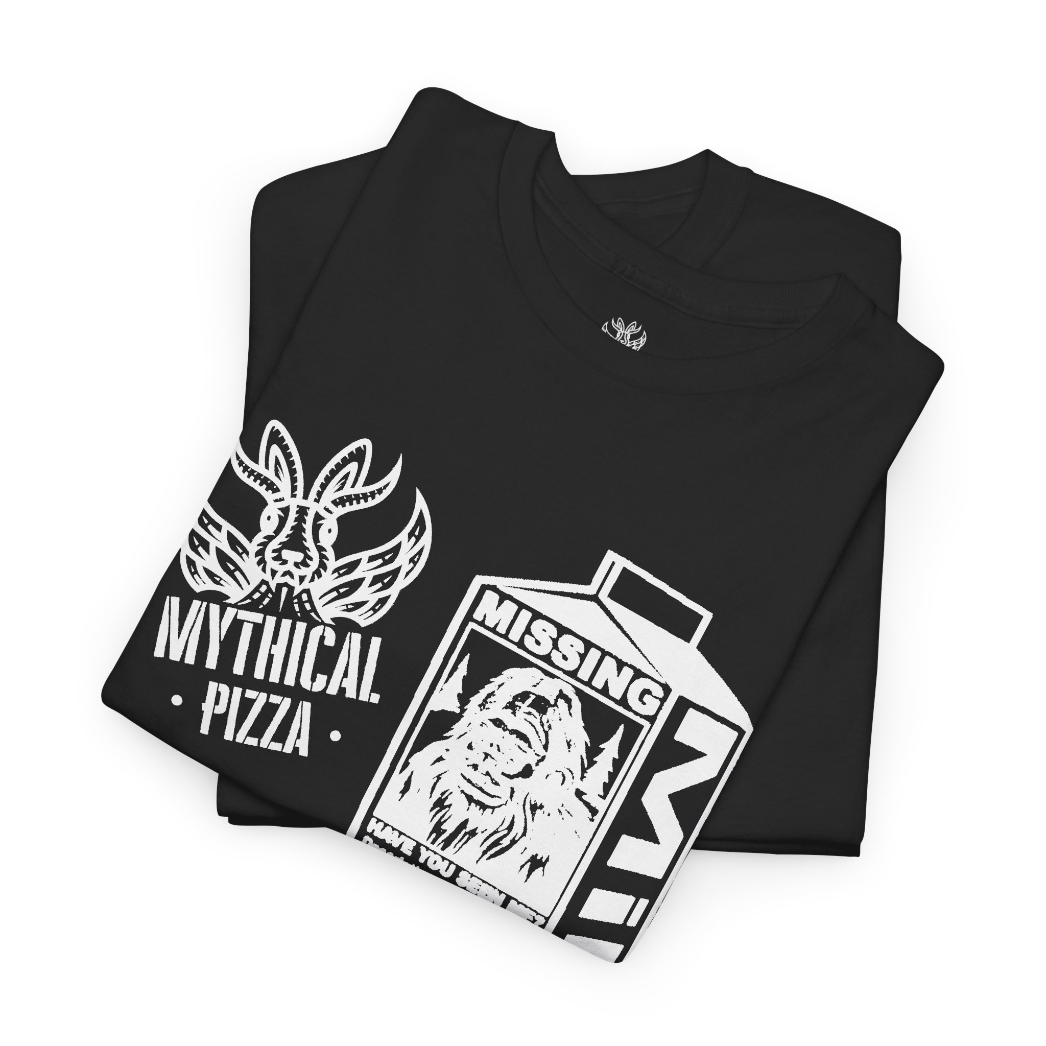 Mythical Pizza Support Your Local Cryptid Tee - Image 3