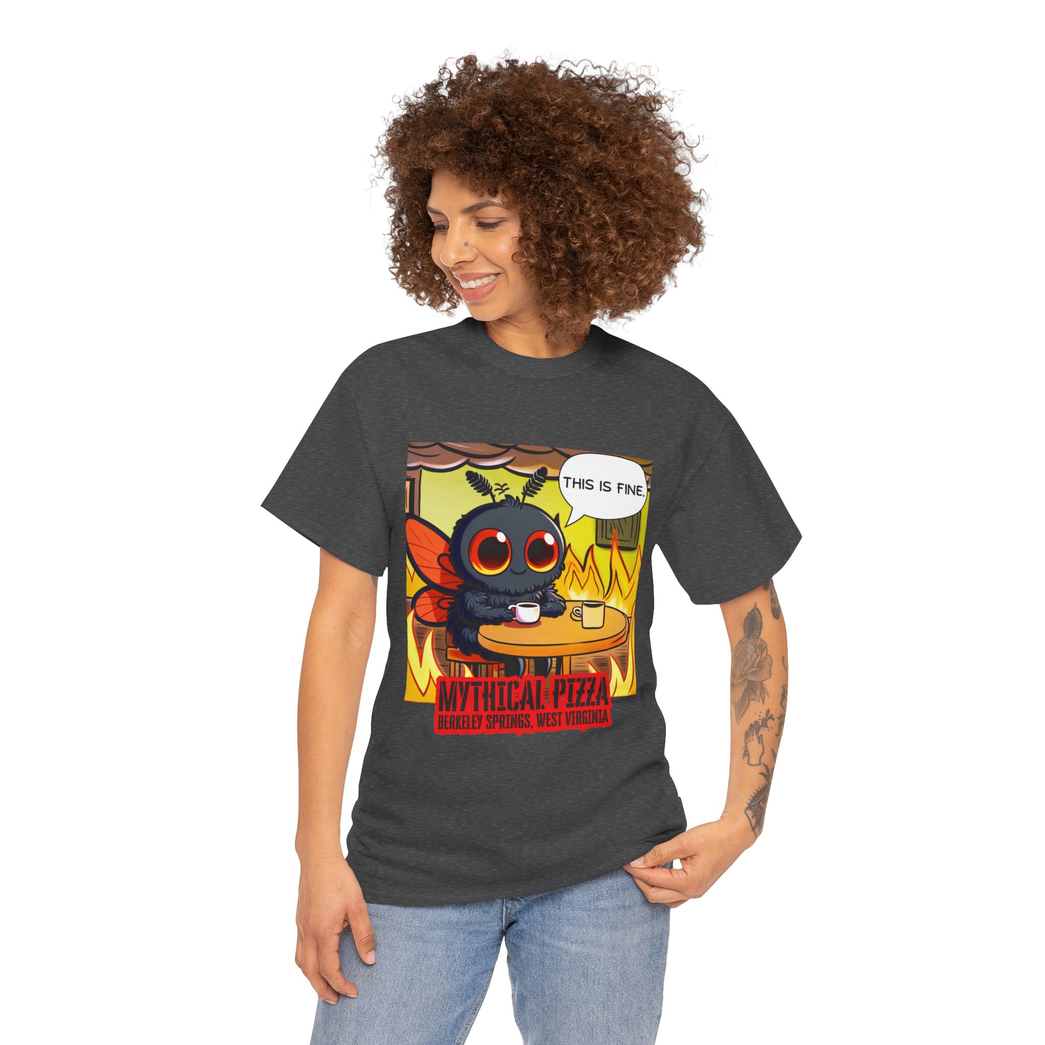 Mythical Pizza "This is Fine" Chaos Tee - Image 2
