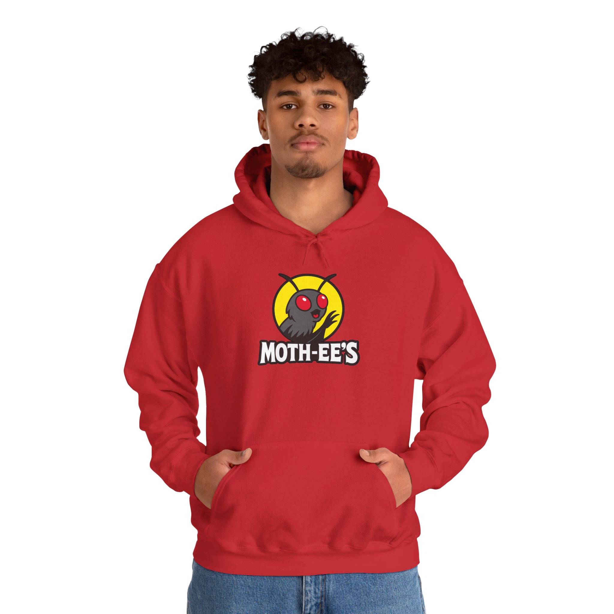 Moth-ee's Classic Red Logo Hoodie - Image 2