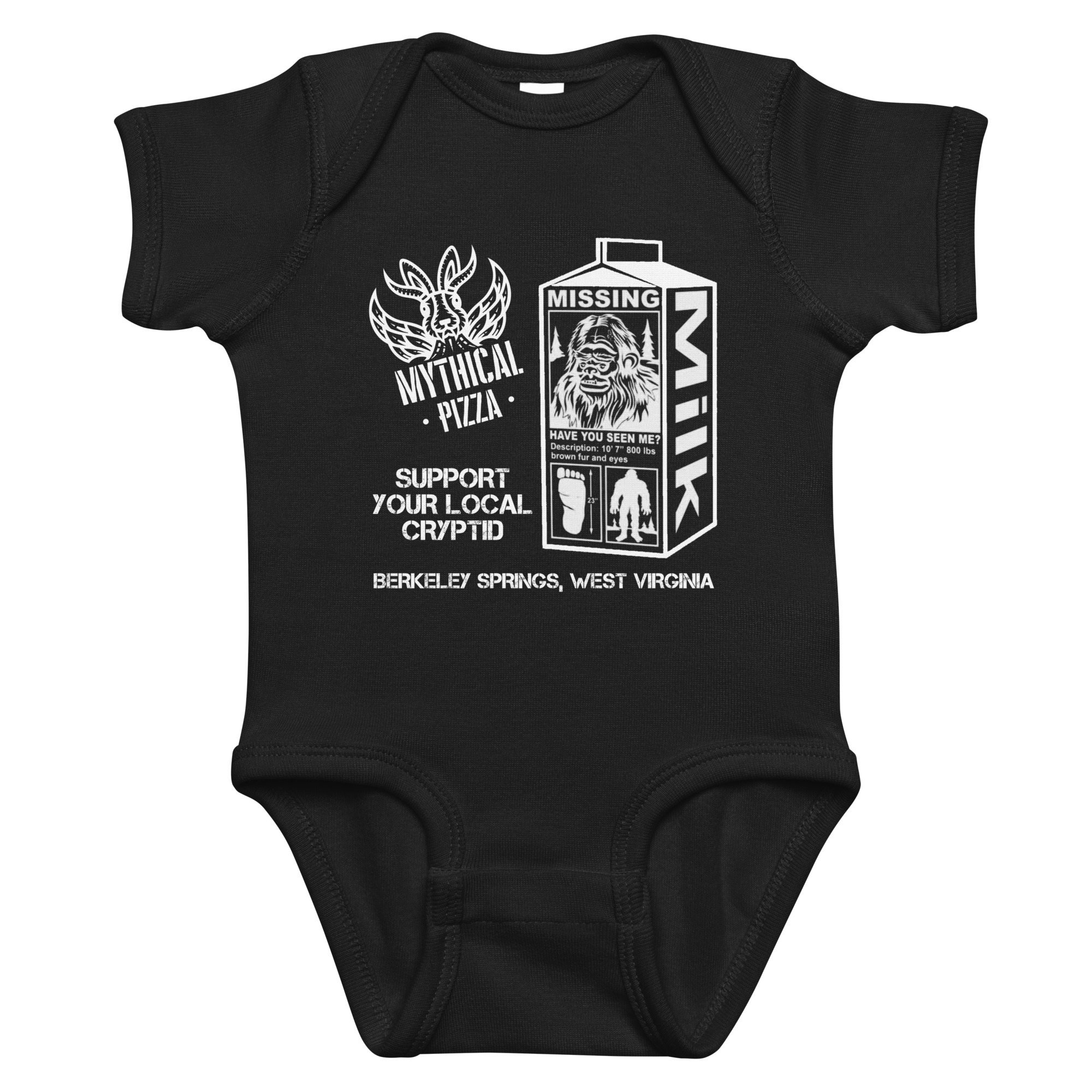 Support Your Local Cryptid Baby Bodysuit