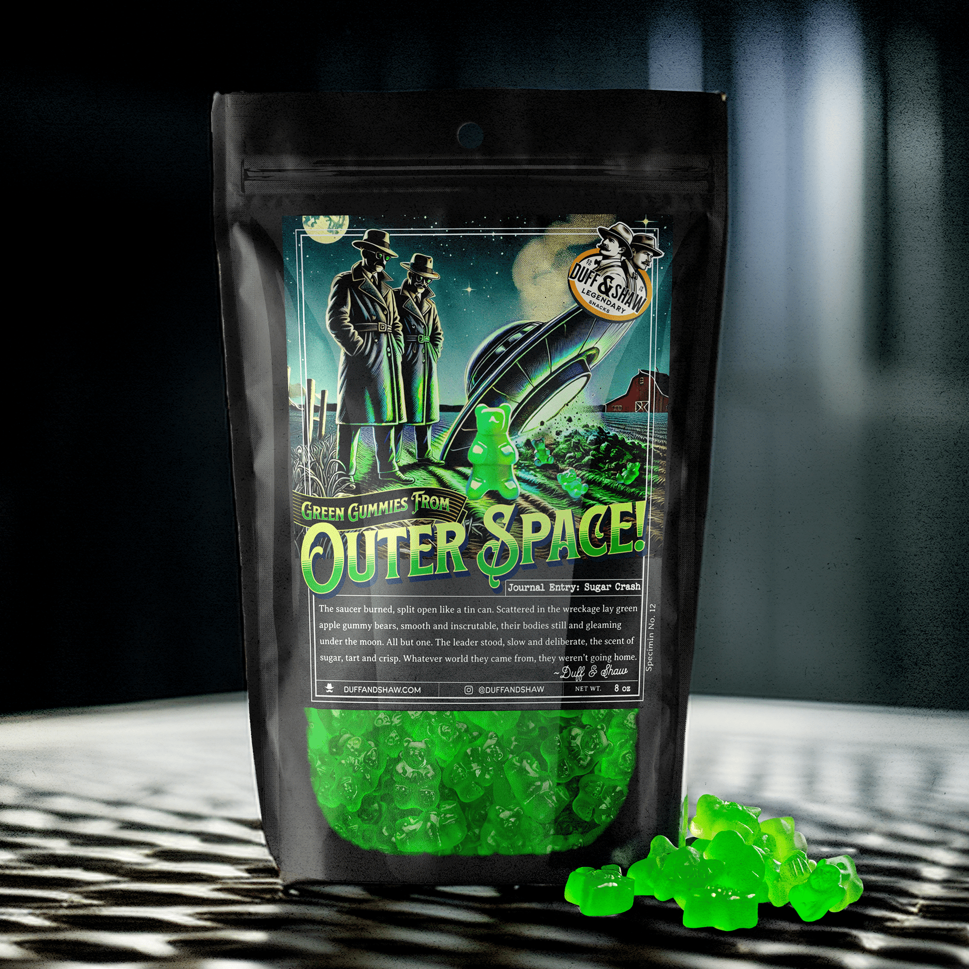 Green Apple Alien Gummies